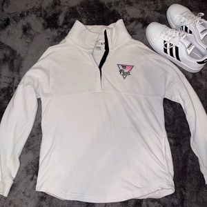 Long Sleeve Pink Quarter Button Up